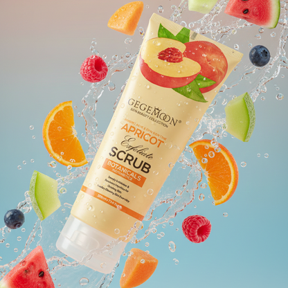 Gegemoon New Fruity Exfoliation Scrub – Deep Cleansing & Brightening Body Scrub ~ Apricot (200ml)