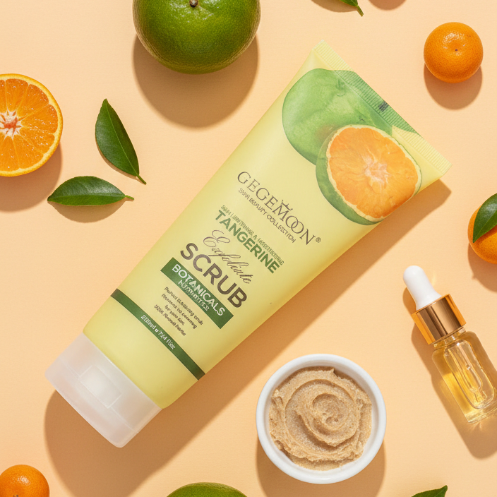 Gegemoon New Fruity Exfoliation Scrub – Deep Cleansing & Brightening Body Scrub ~ Apricot (200ml)
