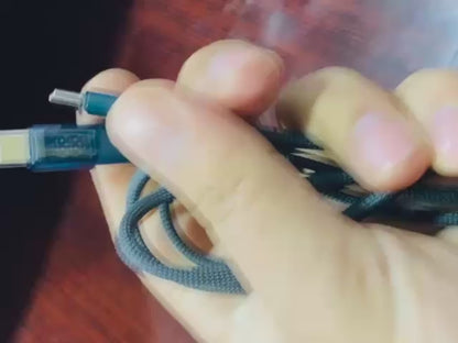 120W Digital Display Fast Charging Cable – Full Original High Speed Braided Charging & Data Cable